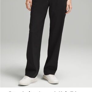 Lululemon Straight Leg Luxstreme Black Pants. Size Med.